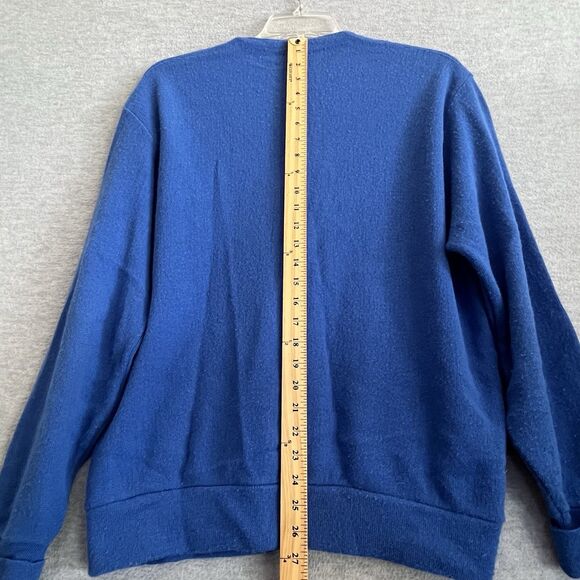 Izod Lacoste Grandpa Cardigan Sweater Mens L Mr Rogers Orlon Vintage Made in USA - Picture 6 of 9